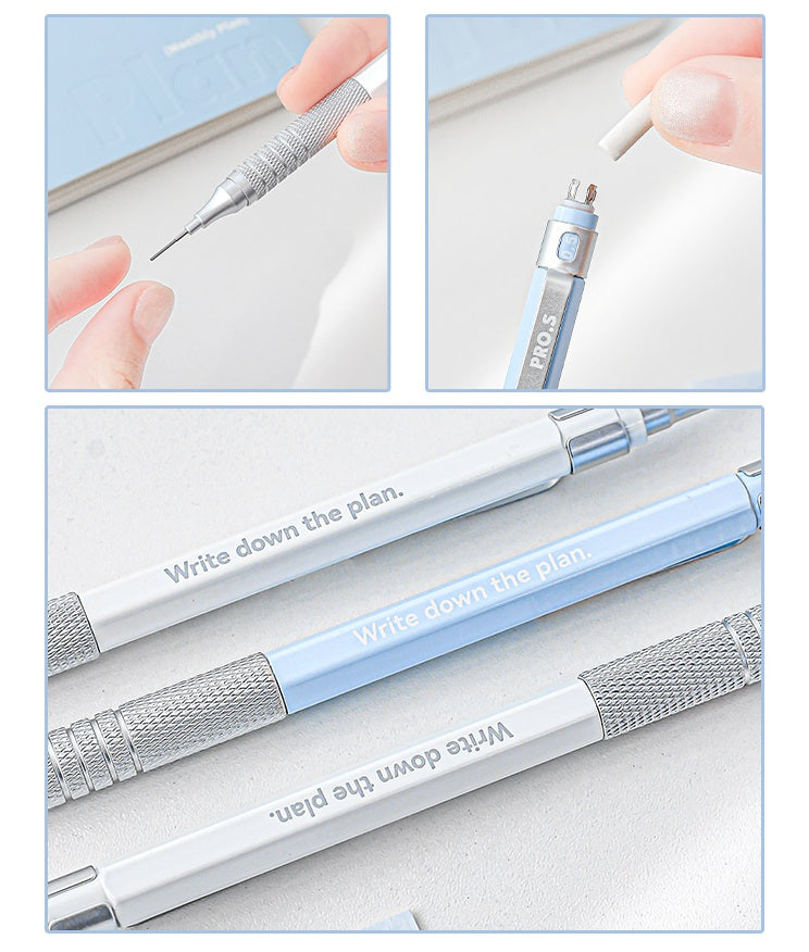 Planwith Metal Mechanical Pencil Pro Sketch Drawing Tool 0.5mm/0.7mm
