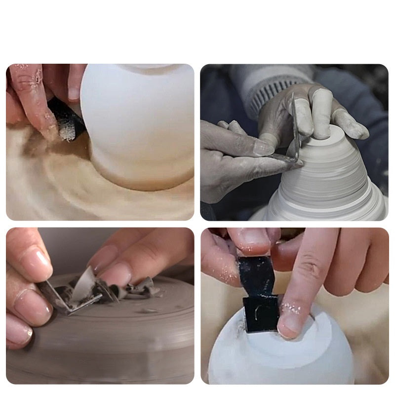 Pottery Trimming Knife Set of 8 – Sharp Clay Carving & Sculpting Tools