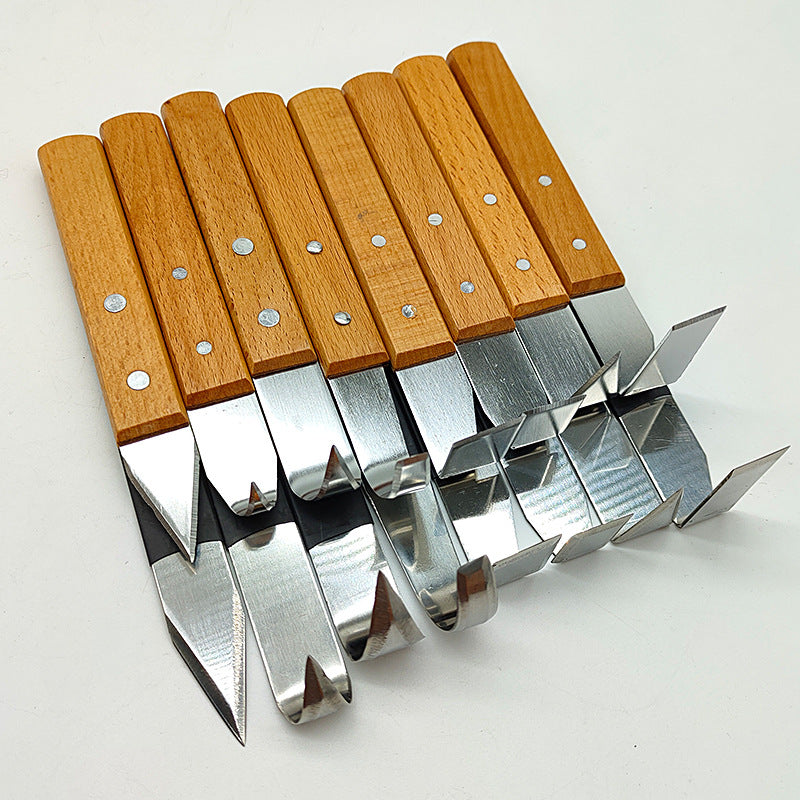 Pottery Trimming Knife Set of 8 – Sharp Clay Carving & Sculpting Tools