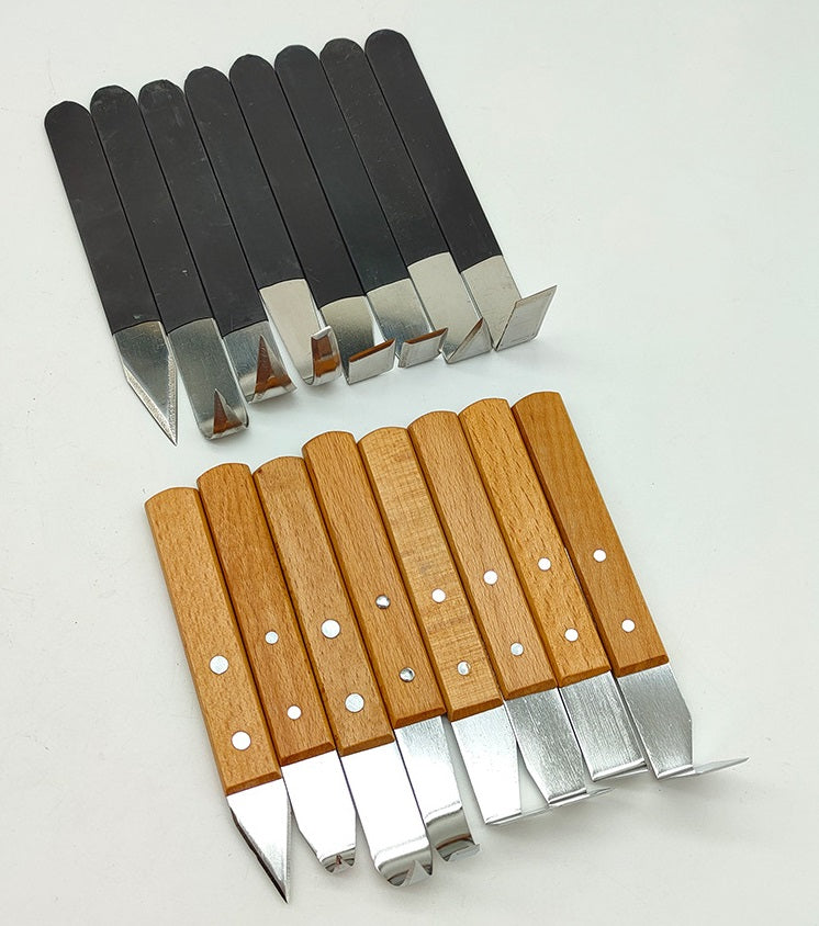 Pottery Trimming Knife Set of 8 – Sharp Clay Carving & Sculpting Tools
