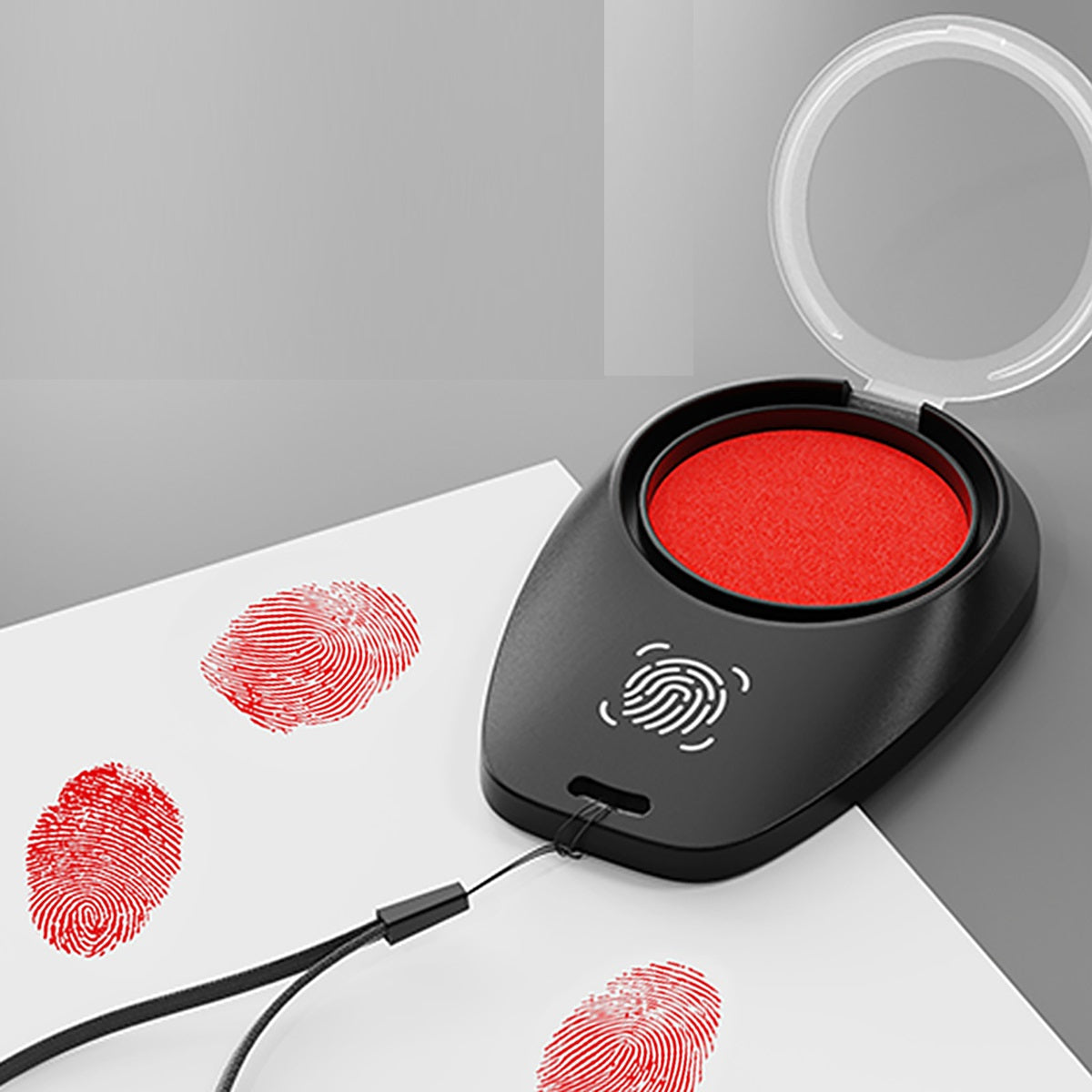 5pcs Quick Drying Red Ink Thumbprint Fingerprint Pad