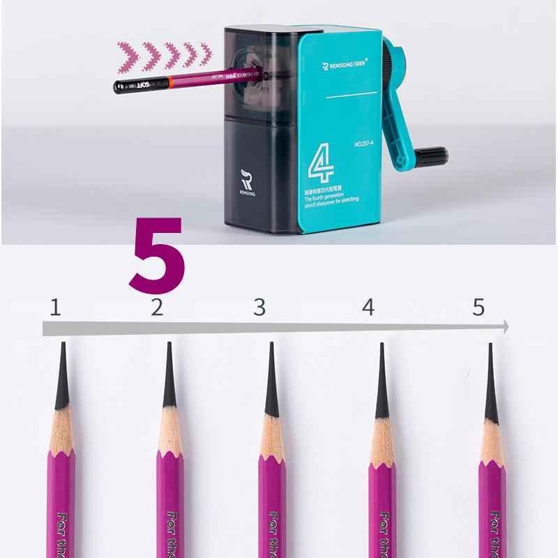 REMSONG 4TH Manual Charcoal Pencil Sharpener for Sketching