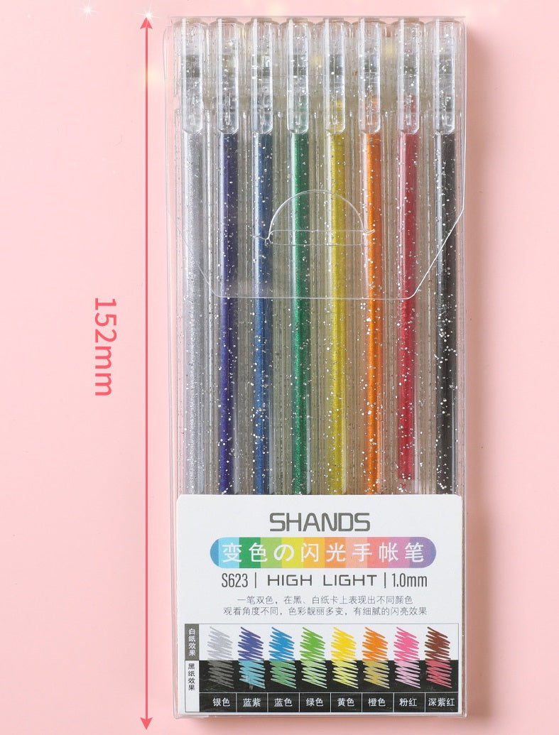 8/12/18 Color Glitter Gel Pens 1.0MM