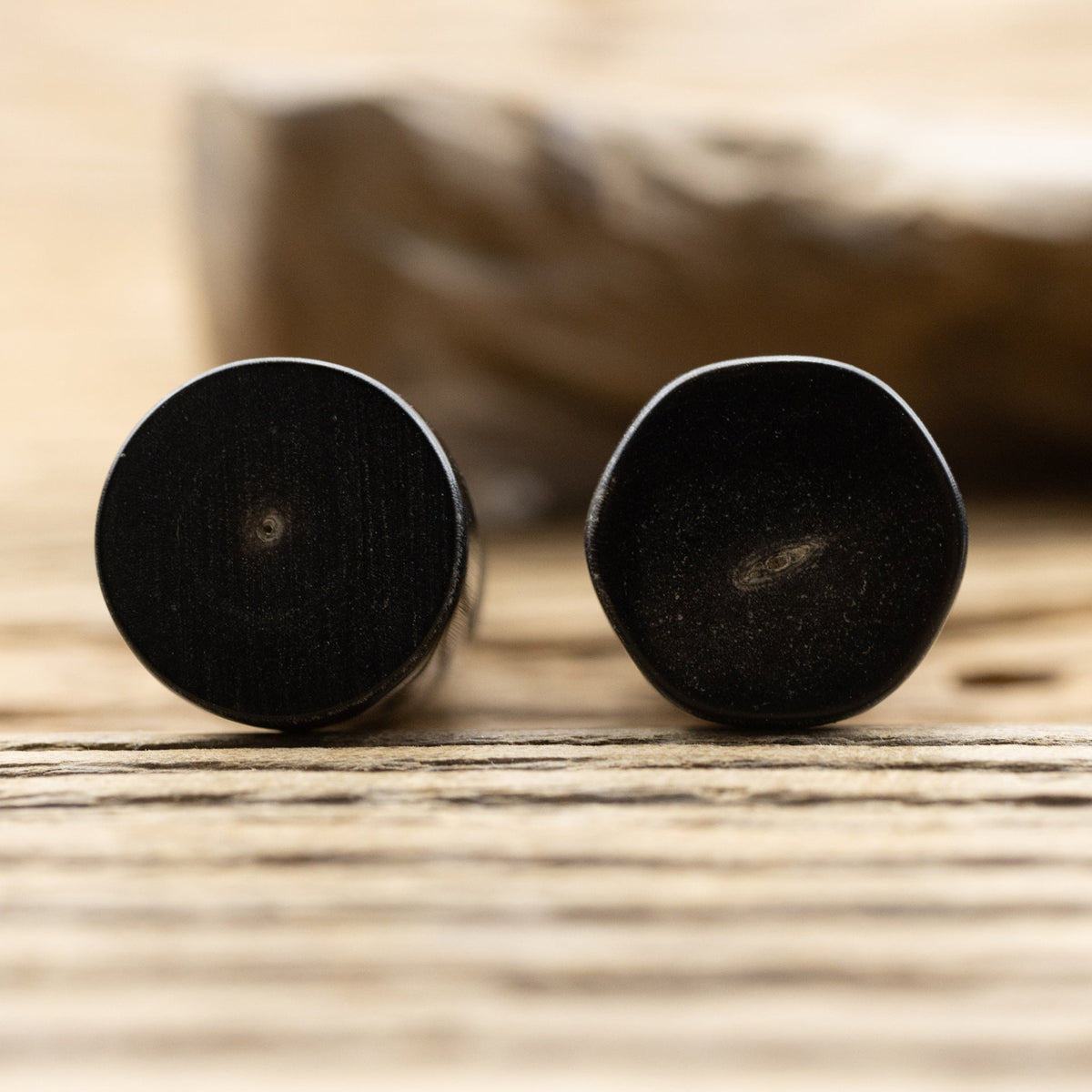 Black Natural Real Horn Toggle Buttons,5pcs