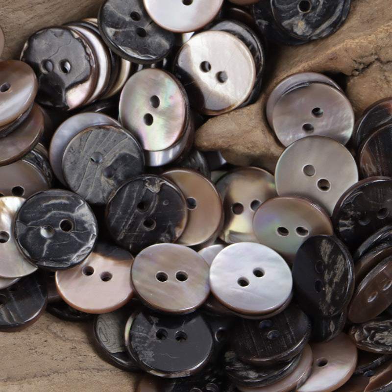 Natural Pink Mother of Pearl Buttons for Women's Commuter Tops 20pcs 2 Hole
