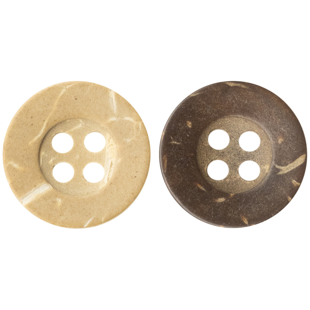 Round Coconut Shell Buttons for Kids' Clothes DIY 100pcs