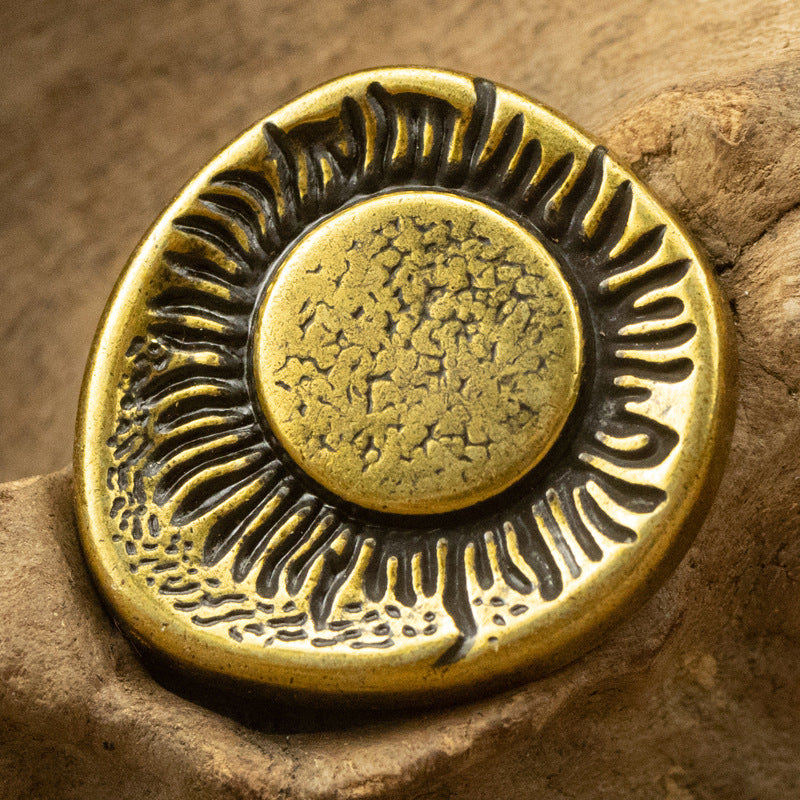 Antiqued Bronze Irregular Shank Metal Buttons for Vintage Suit 10Pcs D