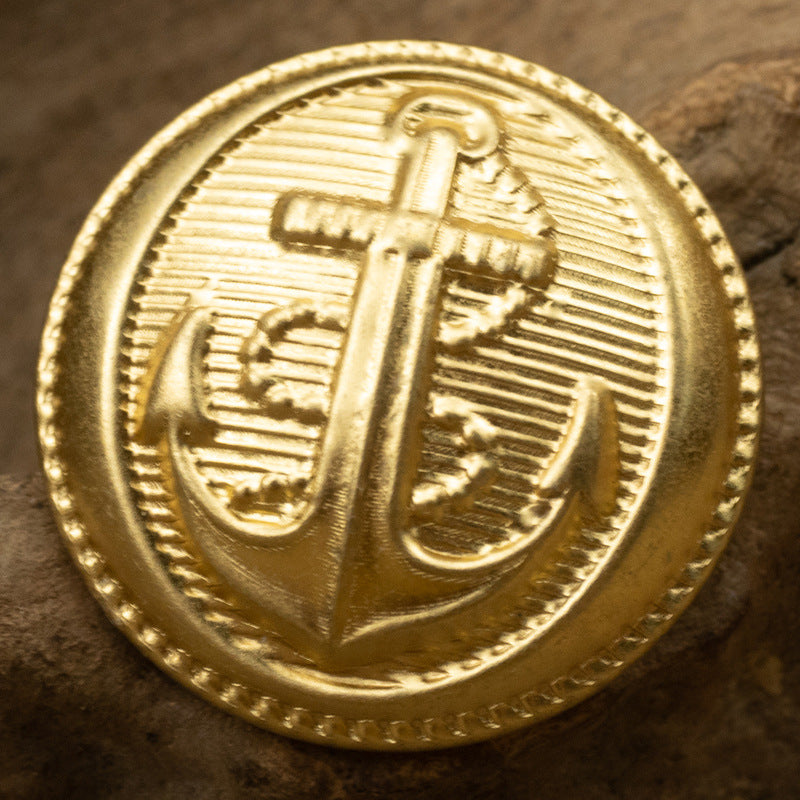 British Anchor Pattern,Vintage Gold and Silver Brass Buttons 20 Pack