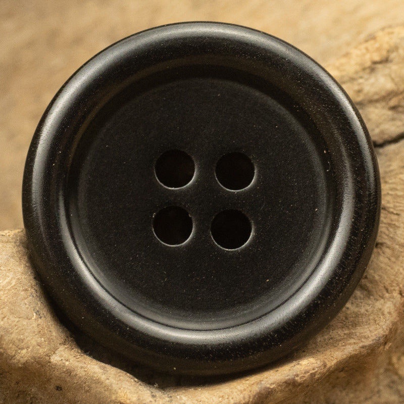 Round Black Tagut Nut Buttons for Men's Women's Casual Suit - 10pcs A