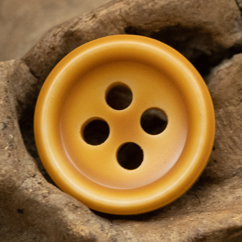 10-11.5MM Orange Dark Green Resin Buttons for Casual Shirts 100 Pack