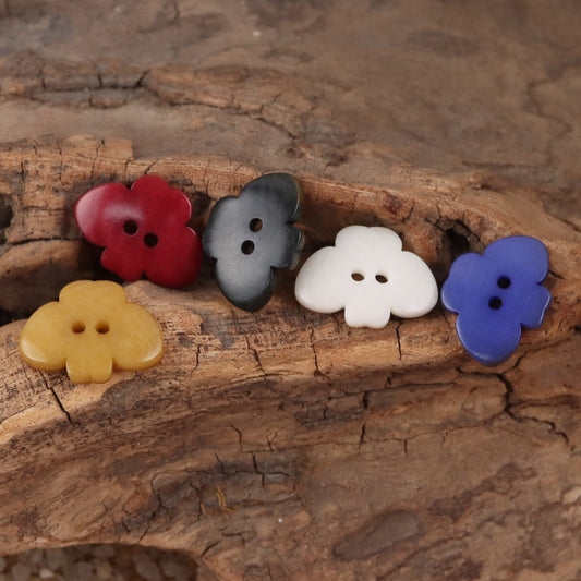 Butterfly-Shaped Tagut Nut Buttons for Children's Pajamas Dresses 10pcs