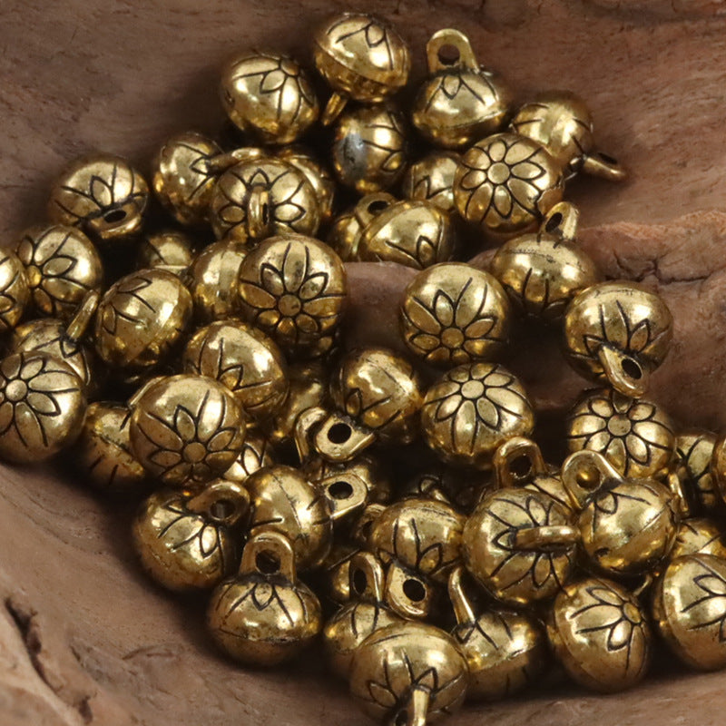 11.5mm Chinese Metal High-Foot Shank Buttons 10PCS Gold 2