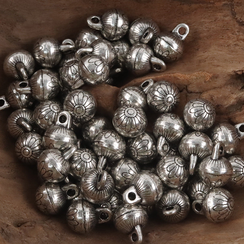 11.5mm Chinese Metal High-Foot Shank Buttons 10PCS Silver 1