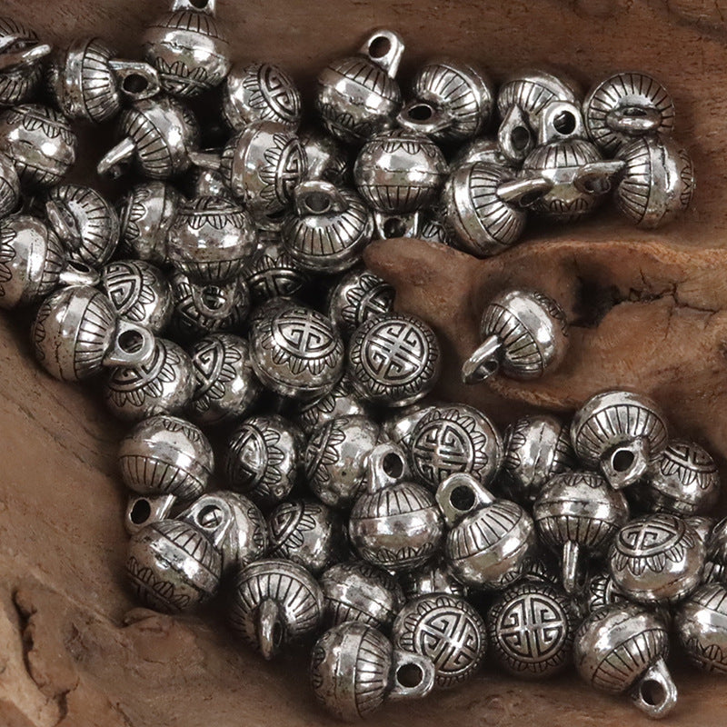 11.5mm Chinese Metal High-Foot Shank Buttons 10PCS Silver 3