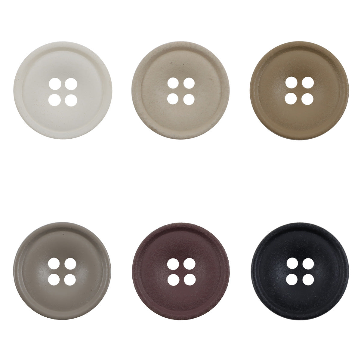 Matte Resin Coat Buttons 50 Pack