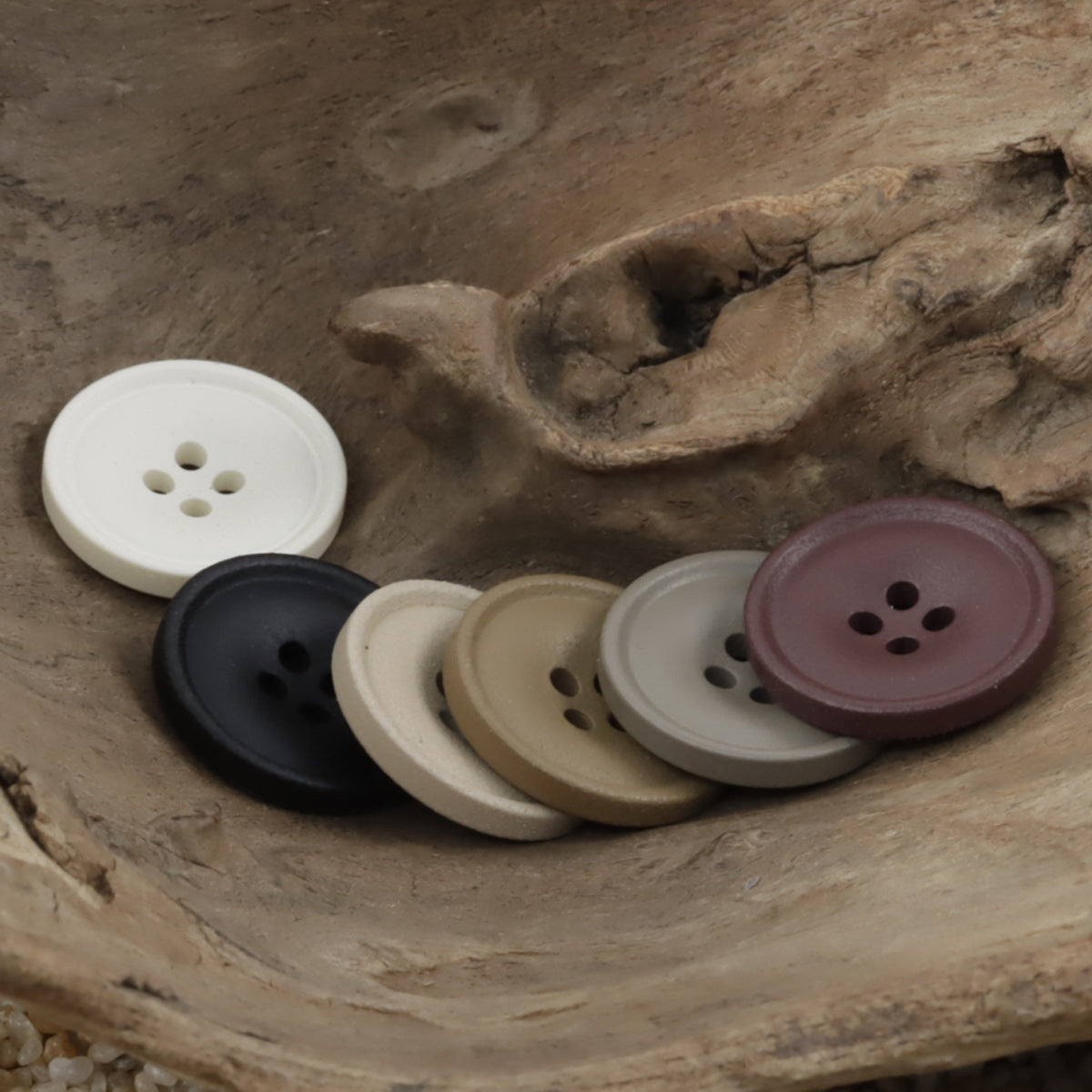 Matte Resin Coat Buttons 50 Pack