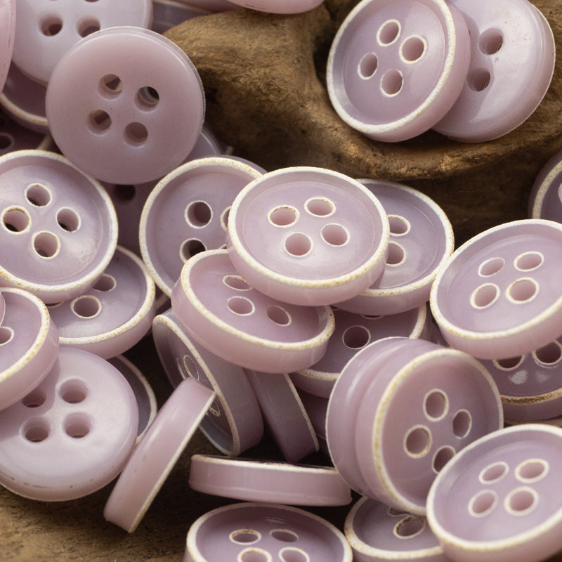 Retro Floral Shirt Urea Resin Buttons 150 Pack