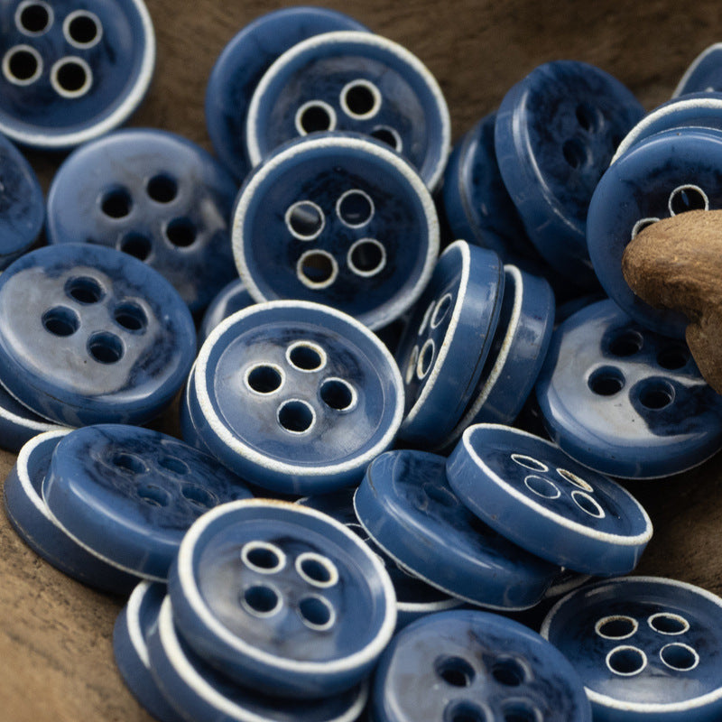 Retro Floral Shirt Urea Resin Buttons 150 Pack