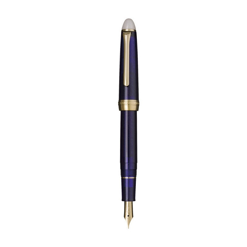 SHIKIORI TSUKUYONO MINAMO Fountain Pen with Converter, Resin Body & Stainless Steel Nib Purple