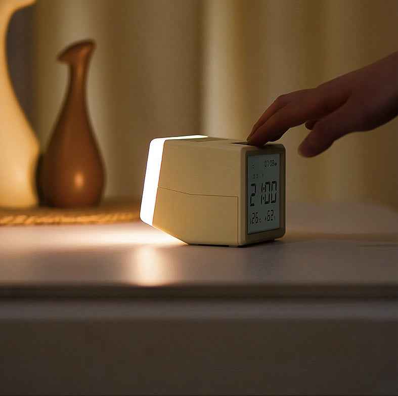 HBK Seesaw Alarm Clock with LED Night Light 3000K