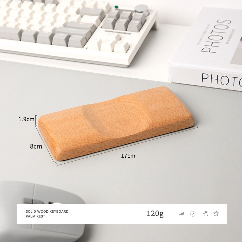 Solid Wood Mouse Wrist Rest – Gaming & Desk Ergonomic Hand Support | Walnut or Cherry Cherry