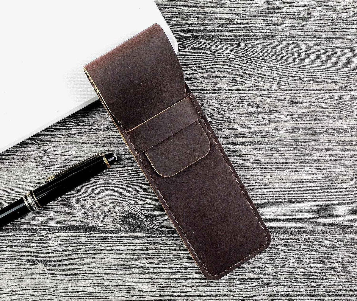 Leather Fountain Pen Pouch Case