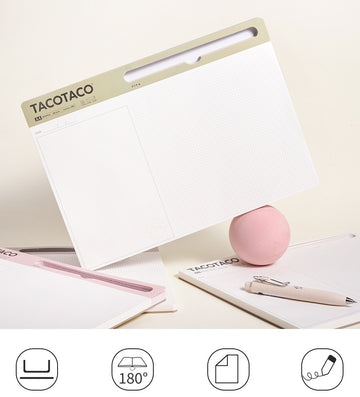TACOTACO A4 Daily Planner & Idea Notebook | Desk Notepad with Pen Slot | 60 Sheets | 210×297mm | 2-Pack