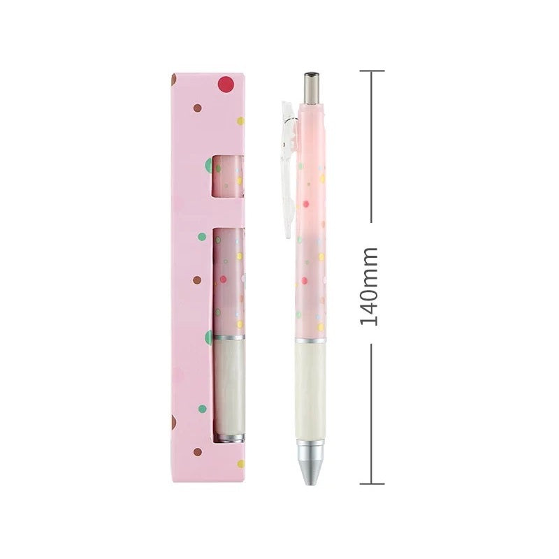TANOOCI Polka Dot Life Limited Edition Retractable Gel Pen 5 Pack