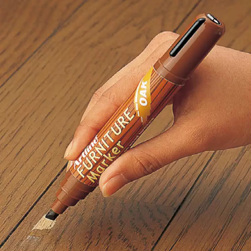 Artline Wood Furniture Touch-Up Markers, Oil-Based, 8-Color Repair Set