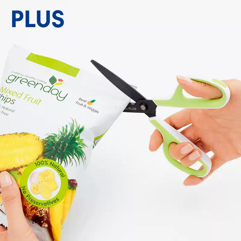 Japan PLUS SC-175SF Scissors Curved Blade Fluorine-Coated Non-Stick