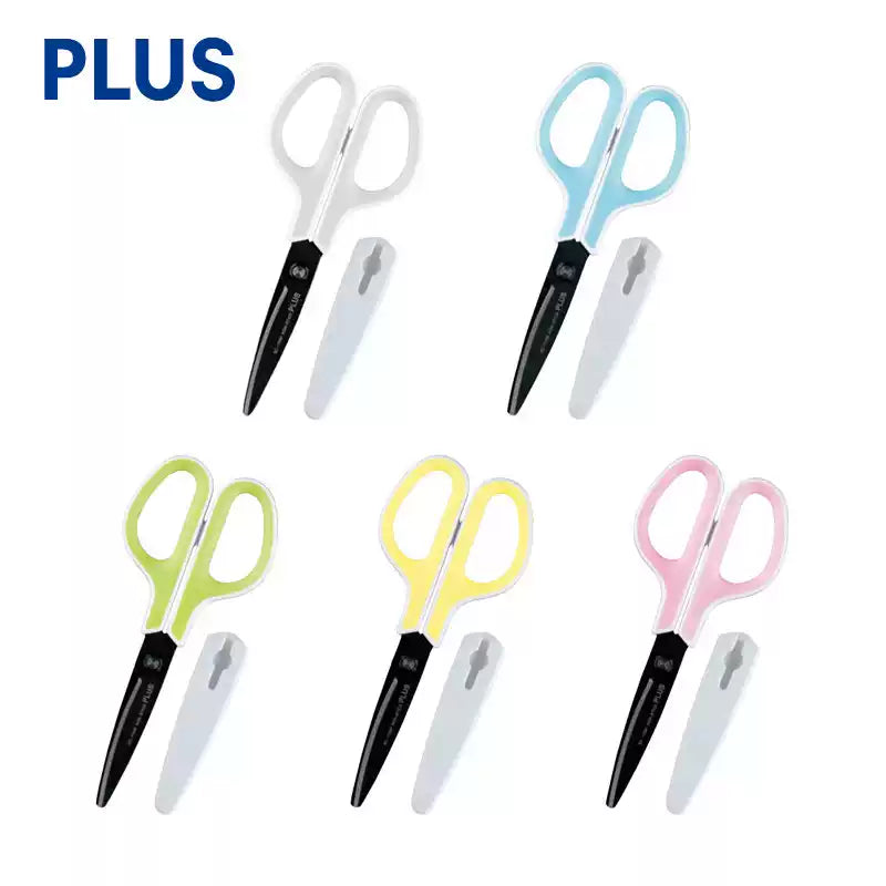 Japan PLUS SC-175SF Scissors Curved Blade Fluorine-Coated Non-Stick