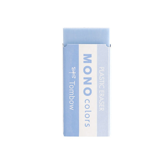 Tombow MONO Colors Plastic Eraser Set – 5 Colors (Blue/Green/Gray/Pink/Purple)