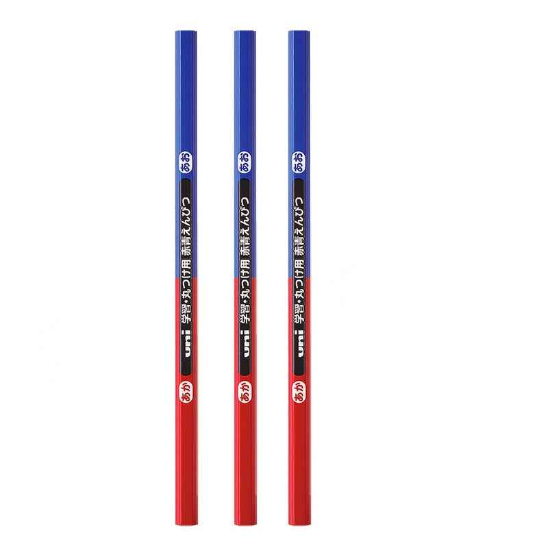Uni Mitsubishi Vermilion and Prussian Blue Pencil - 5:5 - Pack of 12