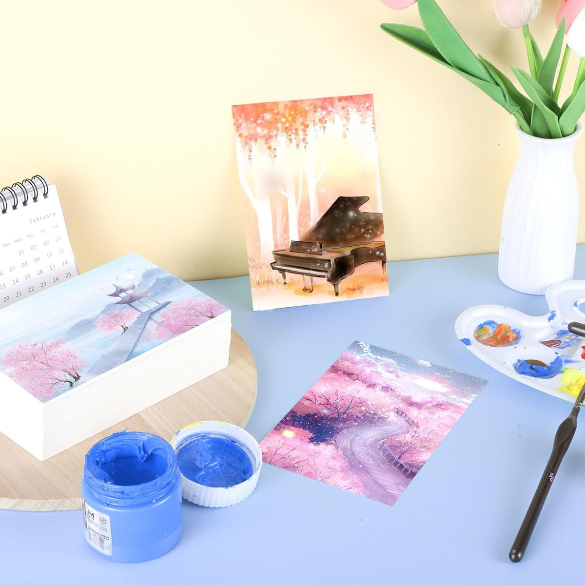 120 Sheets Watercolor Paper Bulk (4 x 6 Inch)