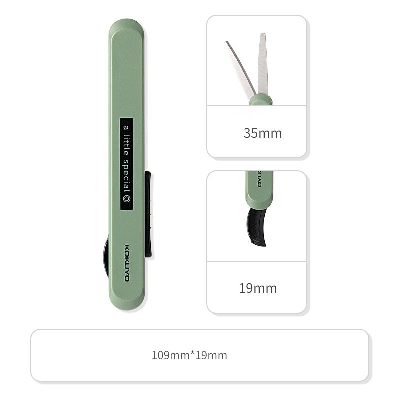 Kokuyo A Little Special Scissor Cutter 2 Way WSG-HSS320 Green
