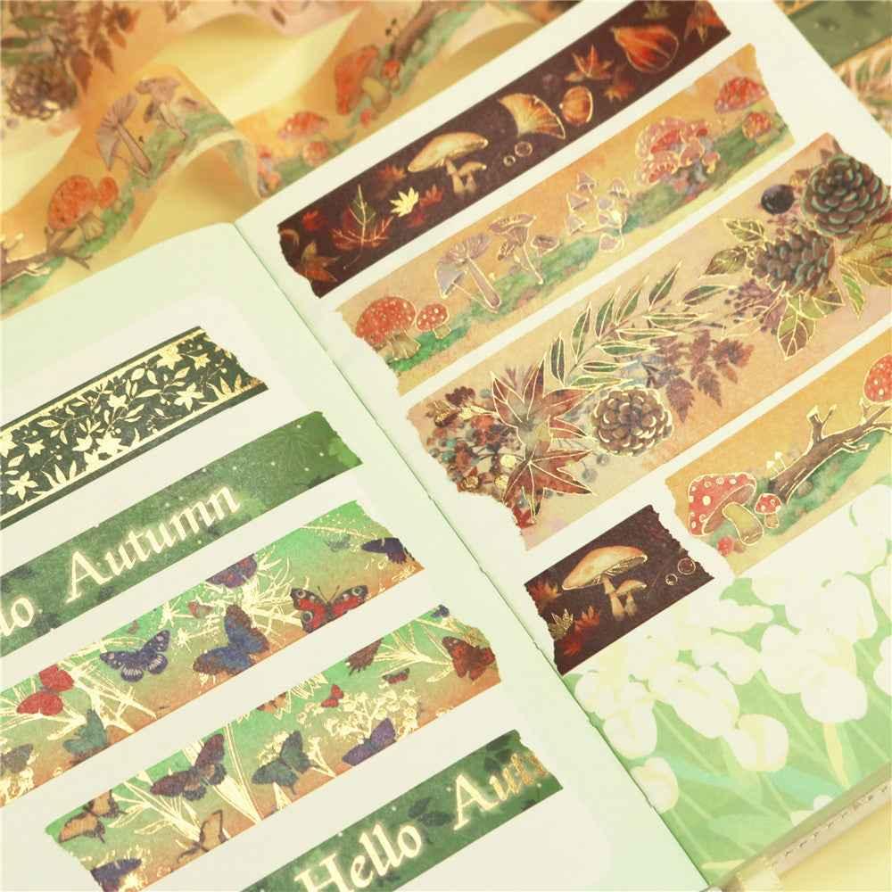 Hello Autumn Nature Metallic Folie Washi Tape Set 6 rullar