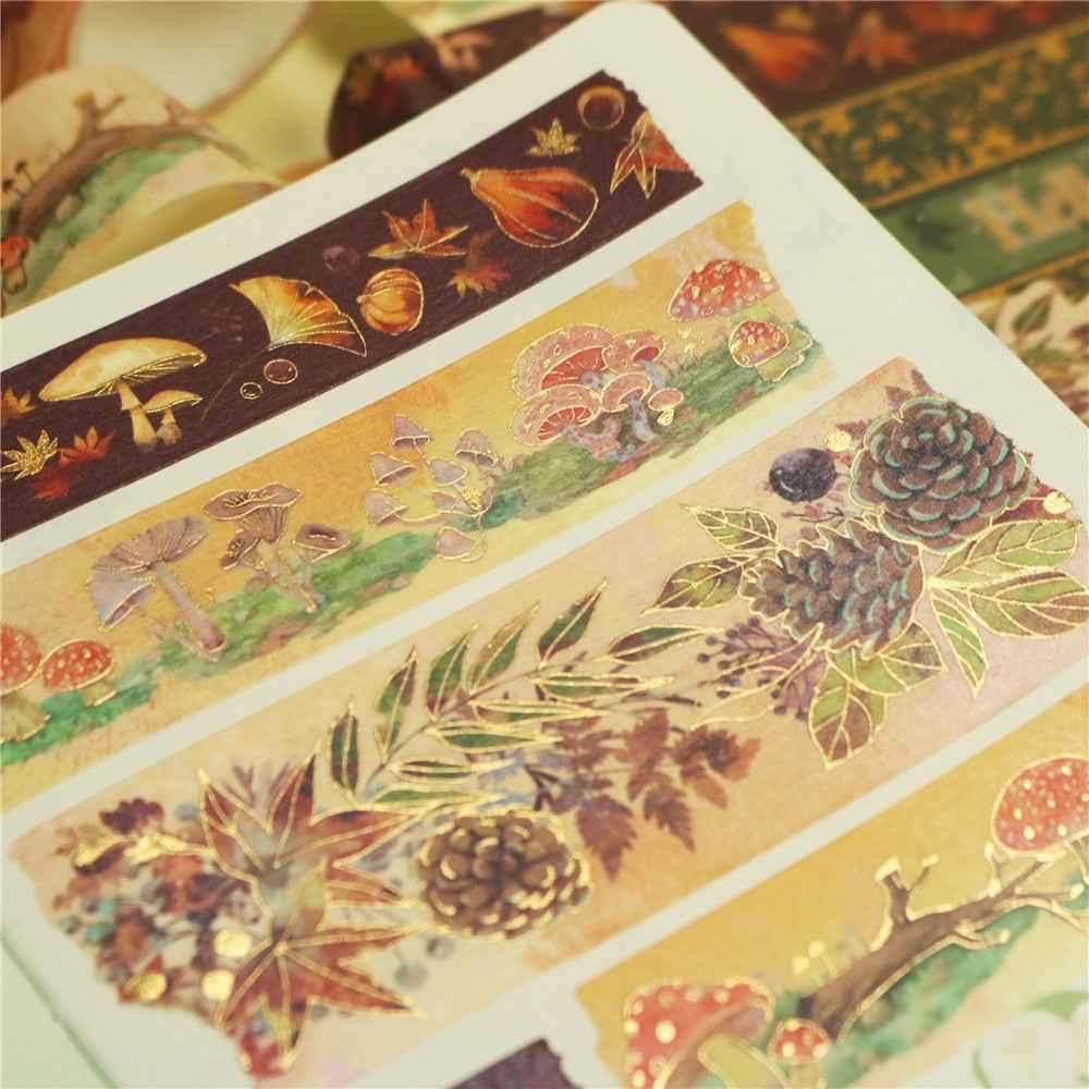 Hello Autumn Nature Metallic Folie Washi Tape Set 6 rullar