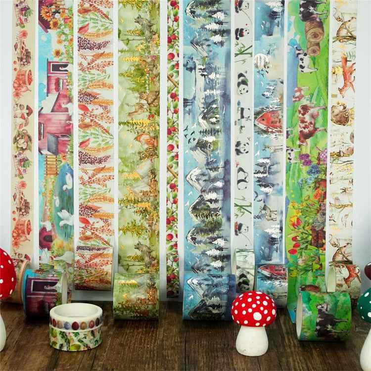 Mountain Forest Washi maskeringstapesett 17 ruller