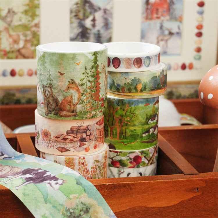 Mountain Forest Washi maskeringstapesett 17 ruller