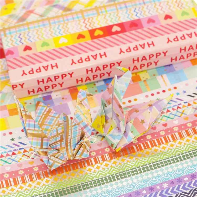 Zestaw taśm maskujących Washi Rainbow Foil, 27 rolek