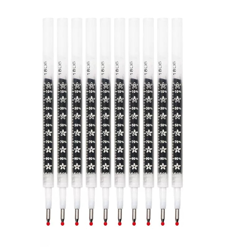 Zebra BJF-0.5 Sarasa Study Gel Pen Refill - 0.5 mm - Black - 10 Pack