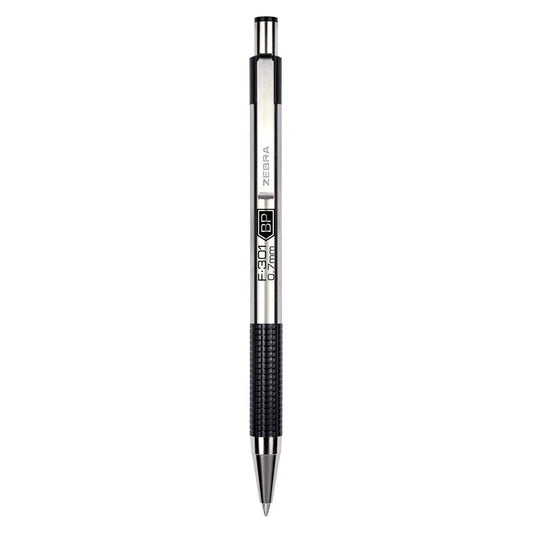Zebra F-301 Retractable Ballpoint Pen,Fine Point,0.7mm,Black,2 Pack