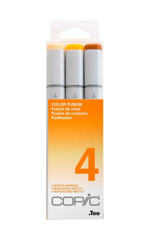 Copic Sketch,Alcohol-based Markers,3pc,Color Fusion #4,Orange