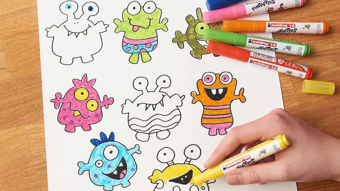 edding 14 FUNTASTICS Watercolor Marker Pen 10 Colour