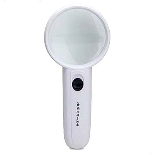 Loupe Deli avec lumière LED, 60 mm - Blanc