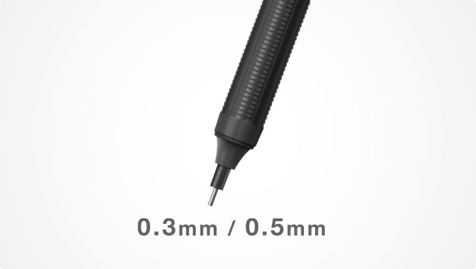 Porte-mine Tombow Mono Graph Lite avec gomme - 0,3 mm