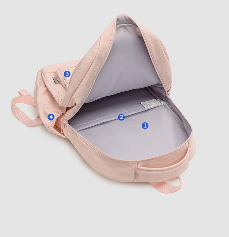Aesthetic Large Capacity Backpack for Teen Girls | Minimalist School Knapsack