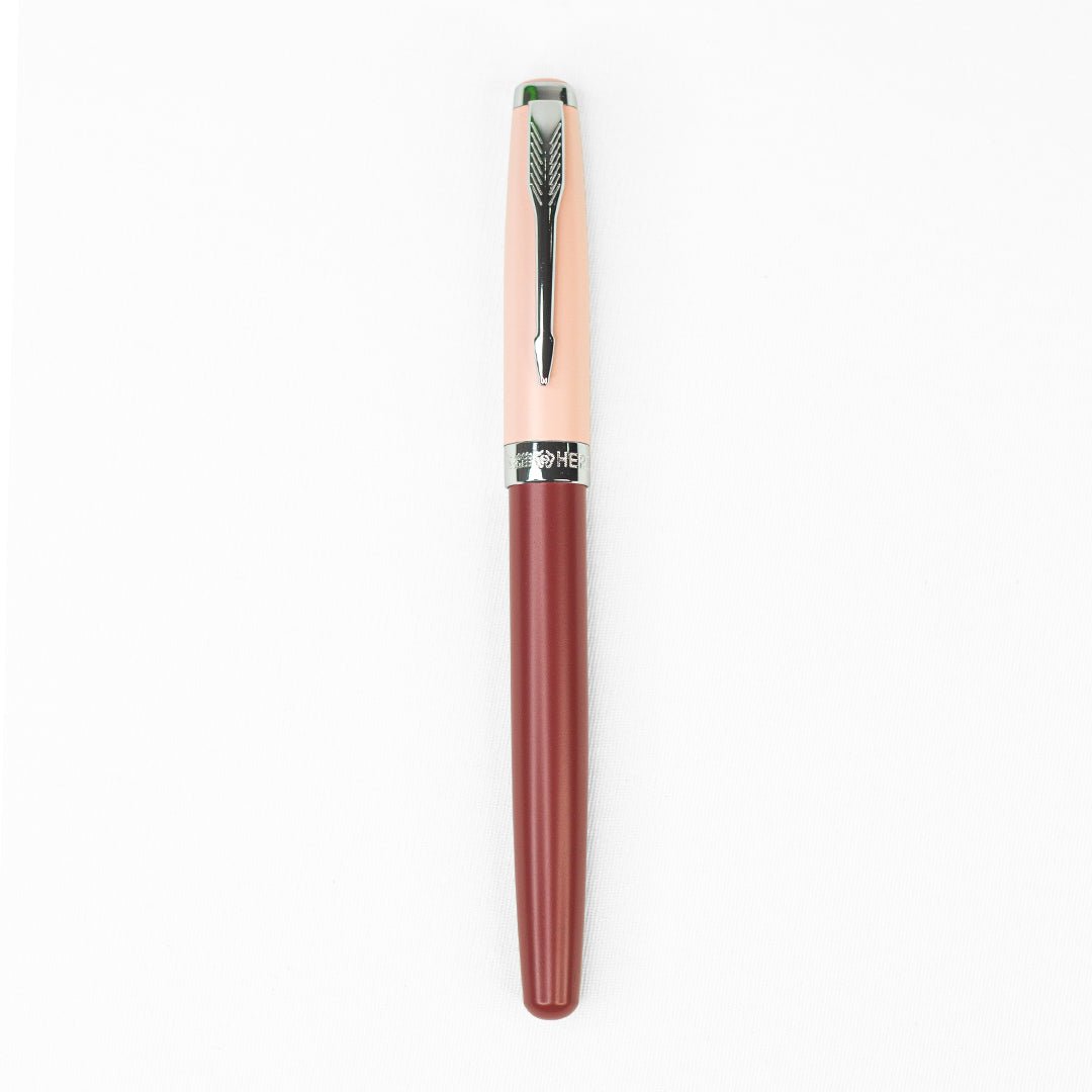 Hero 1502 Morandi Gold Fountain Pen Red
