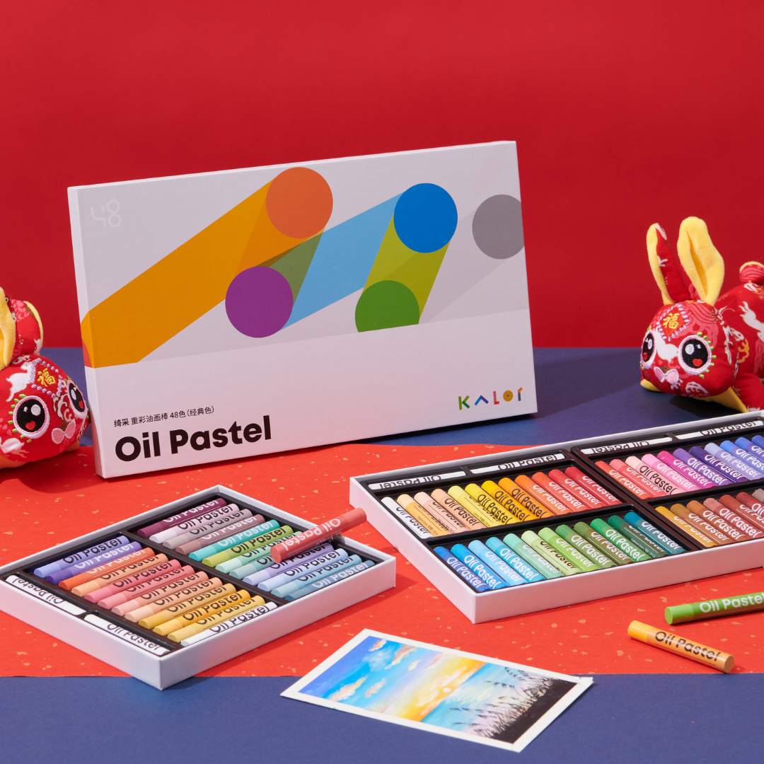 Kalor Ölpastellstifte – Packung mit 24 und 48 Farben