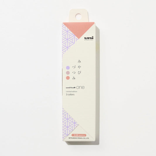 [Limited] uni-ball one Gel Pen Set - Wa Taste 0.38mm/0.5mm Miyabi Zutsumi